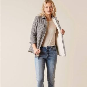 Gilded Intent Sherpa Lined Flannel Plaid Pockets